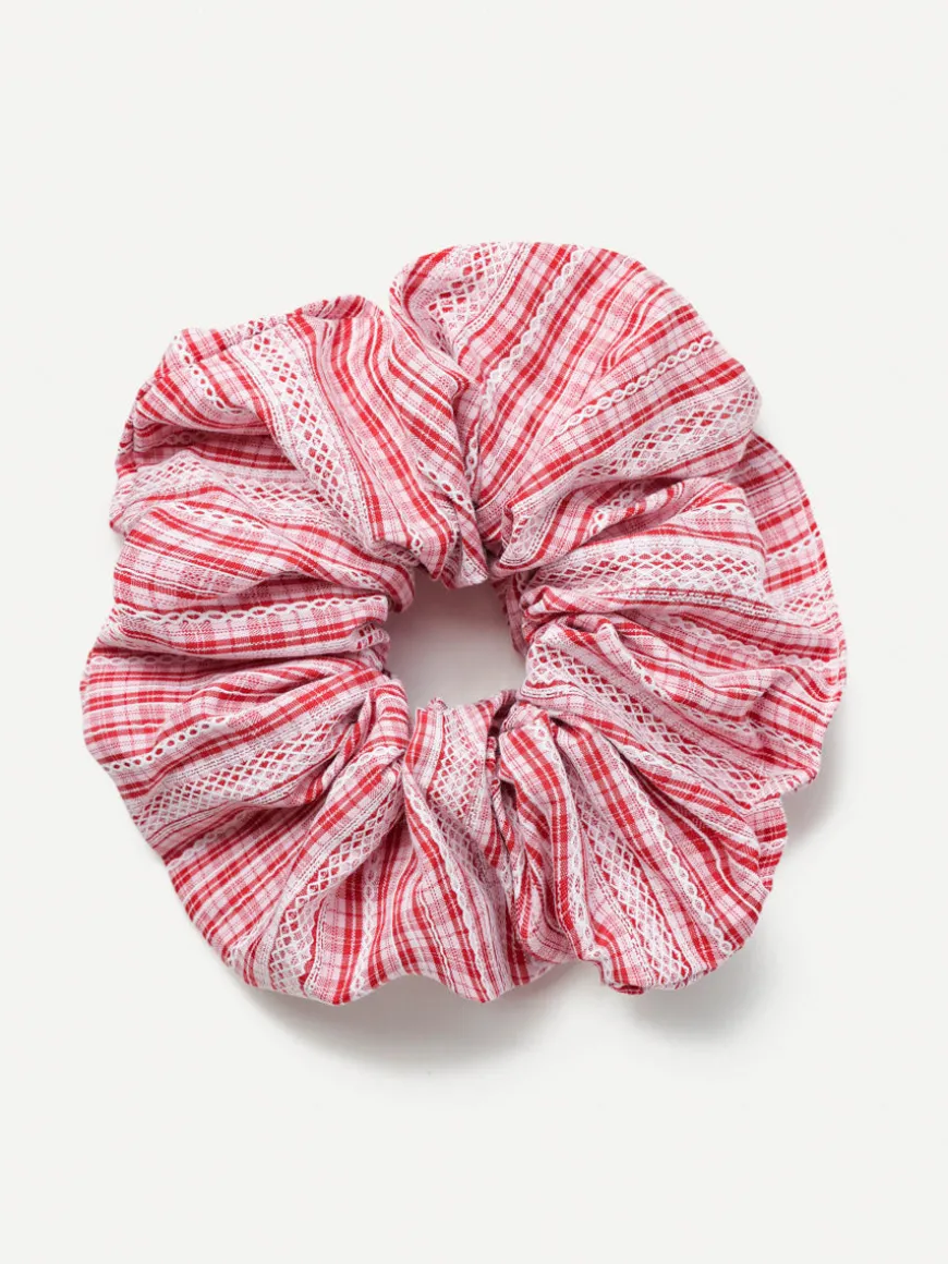 Sweet Lace Red Scrunchie