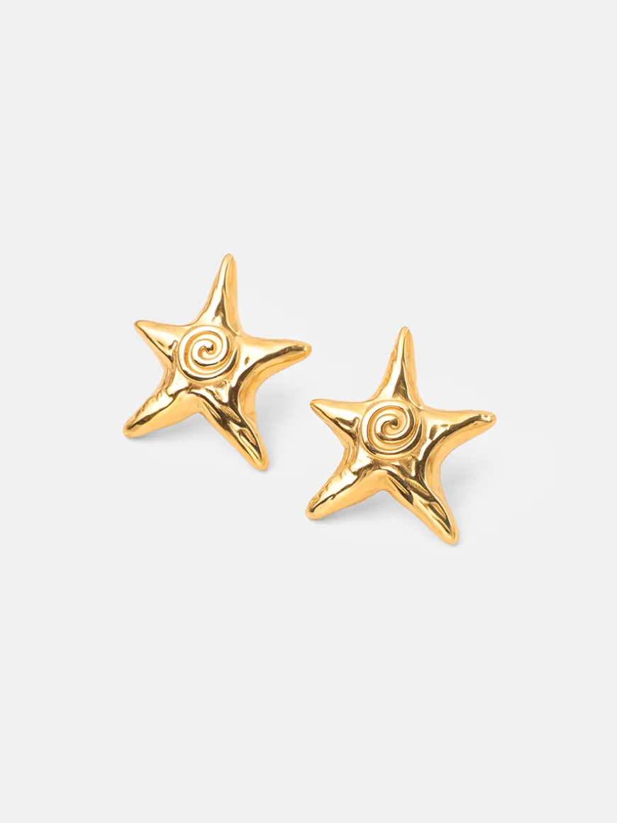 Swirl Star Ohrringe