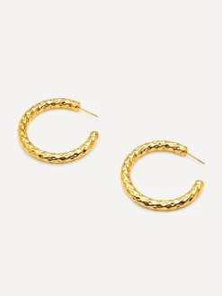 Textured Stud Large Ohrringe