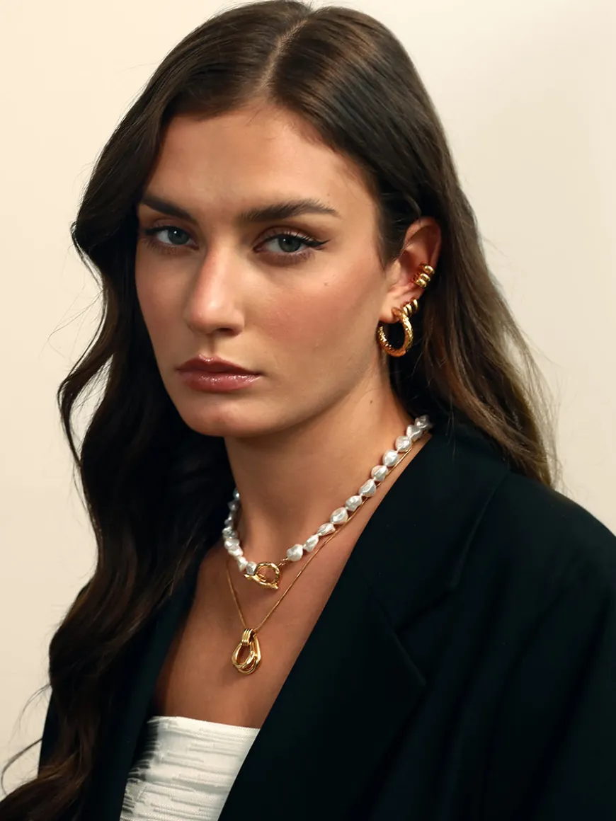 Textured Stud Ohrringe