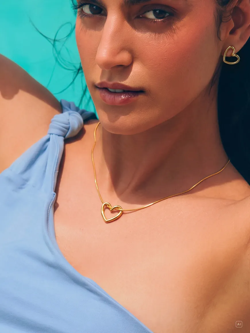 Threaded Heart Kette