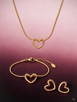 Threaded Heart Ohrringe
