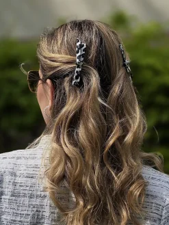 Trendy Charm White Leopard Set Hairpin
