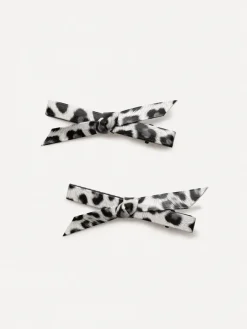 Trendy Charm White Leopard Set Hairpin