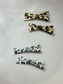 Trendy Charm Yellow Leopard Set Hairpin