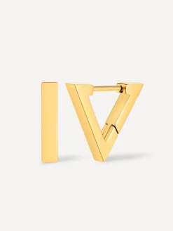 Triangle Huggie Ohrringe