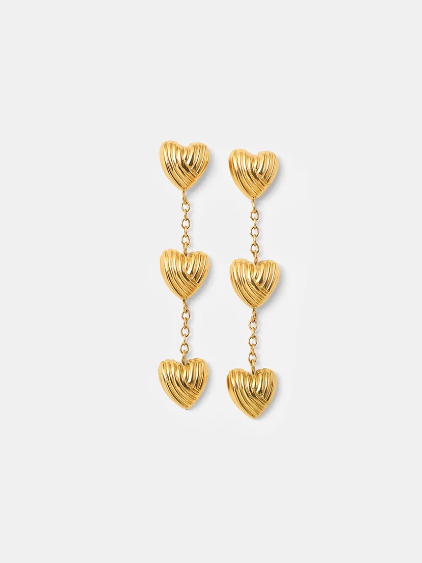 Trio Hearts Ohrringe
