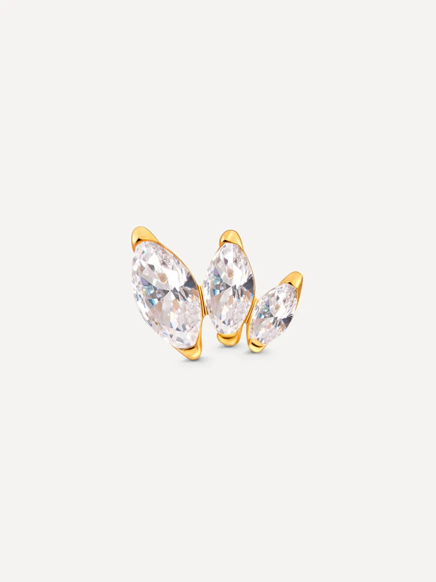 Triple Marquise Leaf Titan Piercing