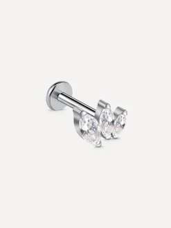 Triple Marquise Leaf Titan Piercing