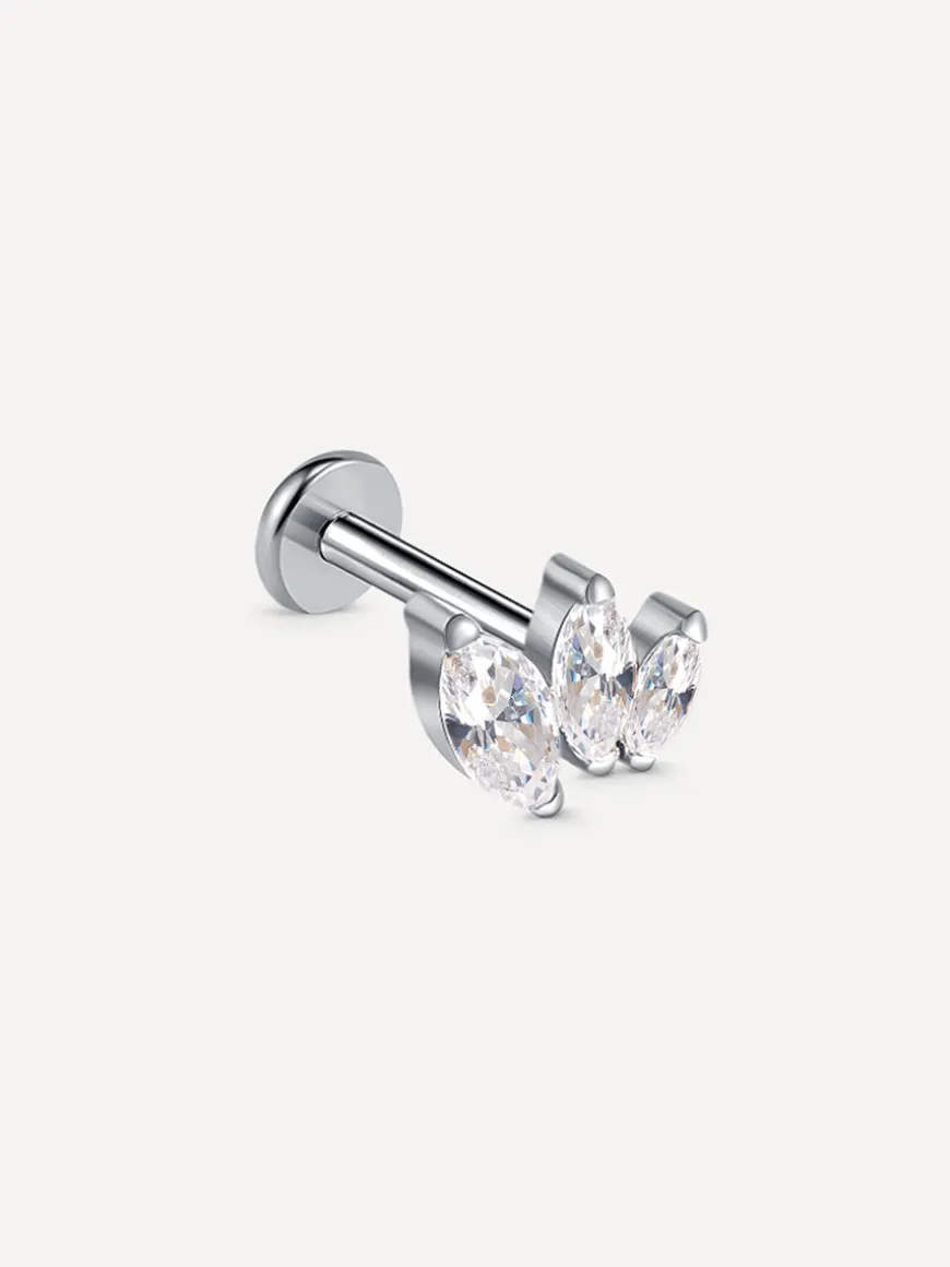 Triple Marquise Leaf Titan Piercing