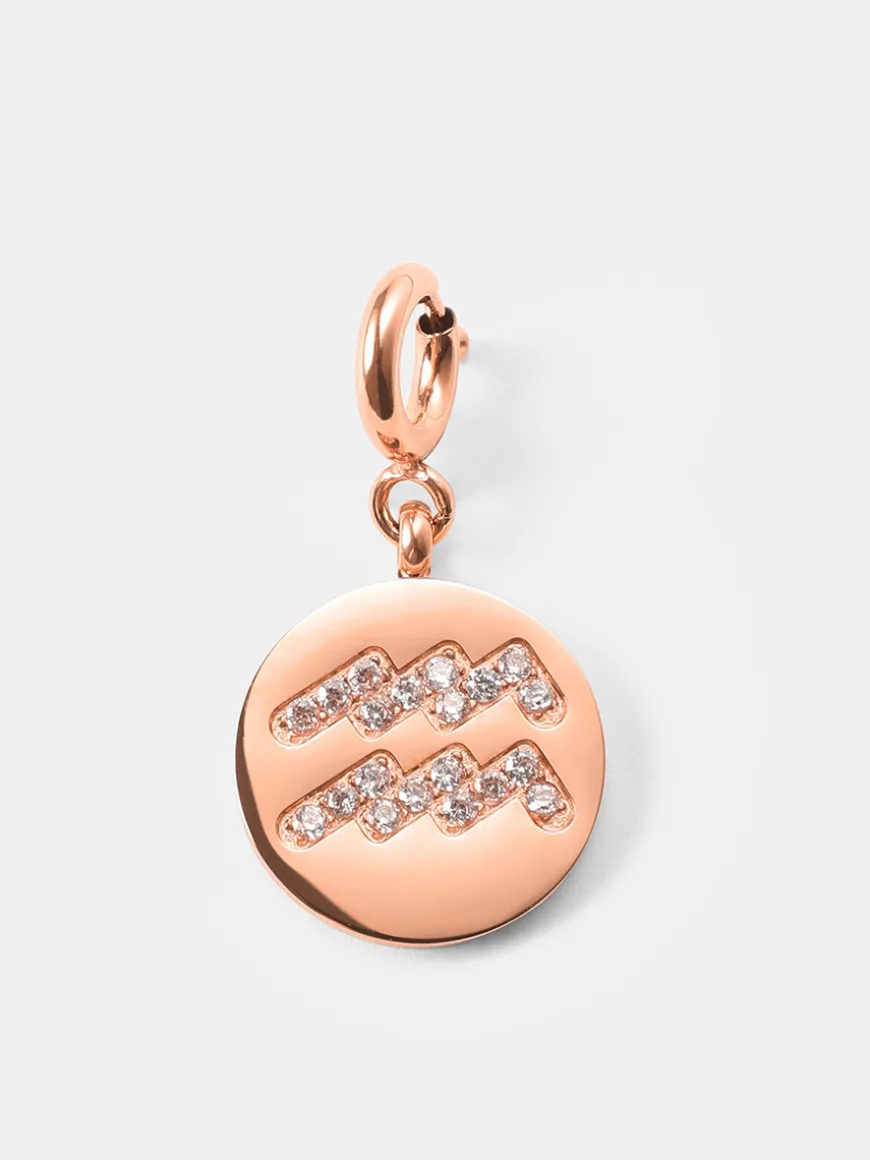 Twinkling Zodiac Ketten-Charm - Aquarius