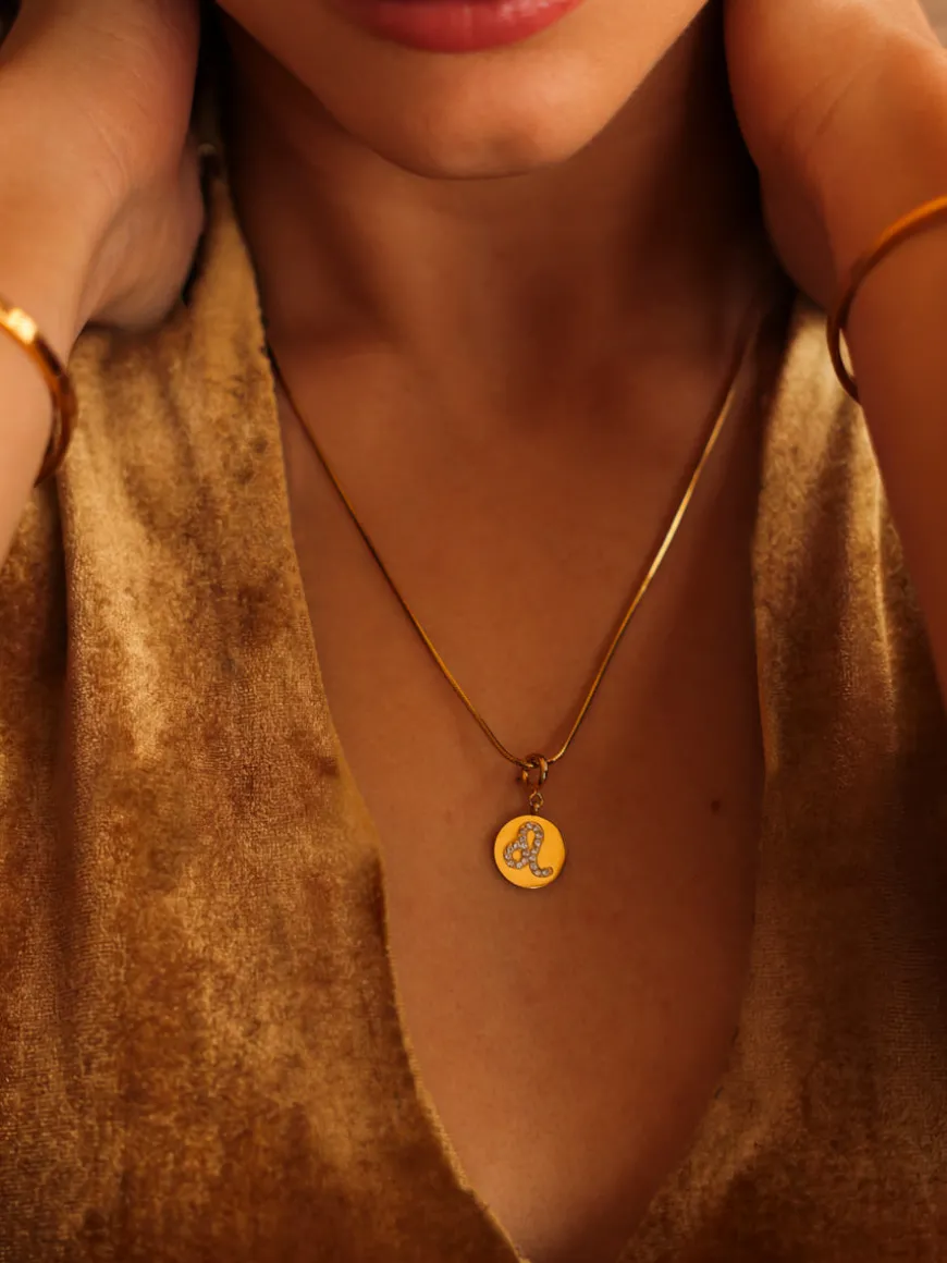 Twinkling Zodiac Ketten-Charm - Leo