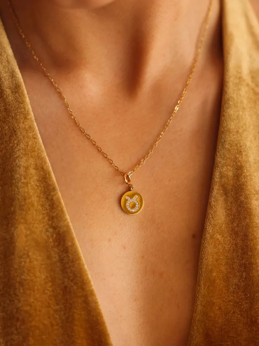 Twinkling Zodiac Ketten-Charm - Taurus