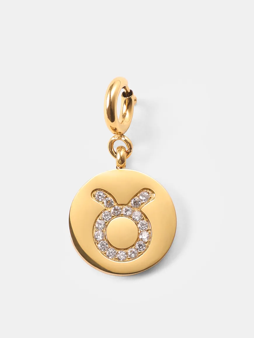 Twinkling Zodiac Ketten-Charm - Taurus