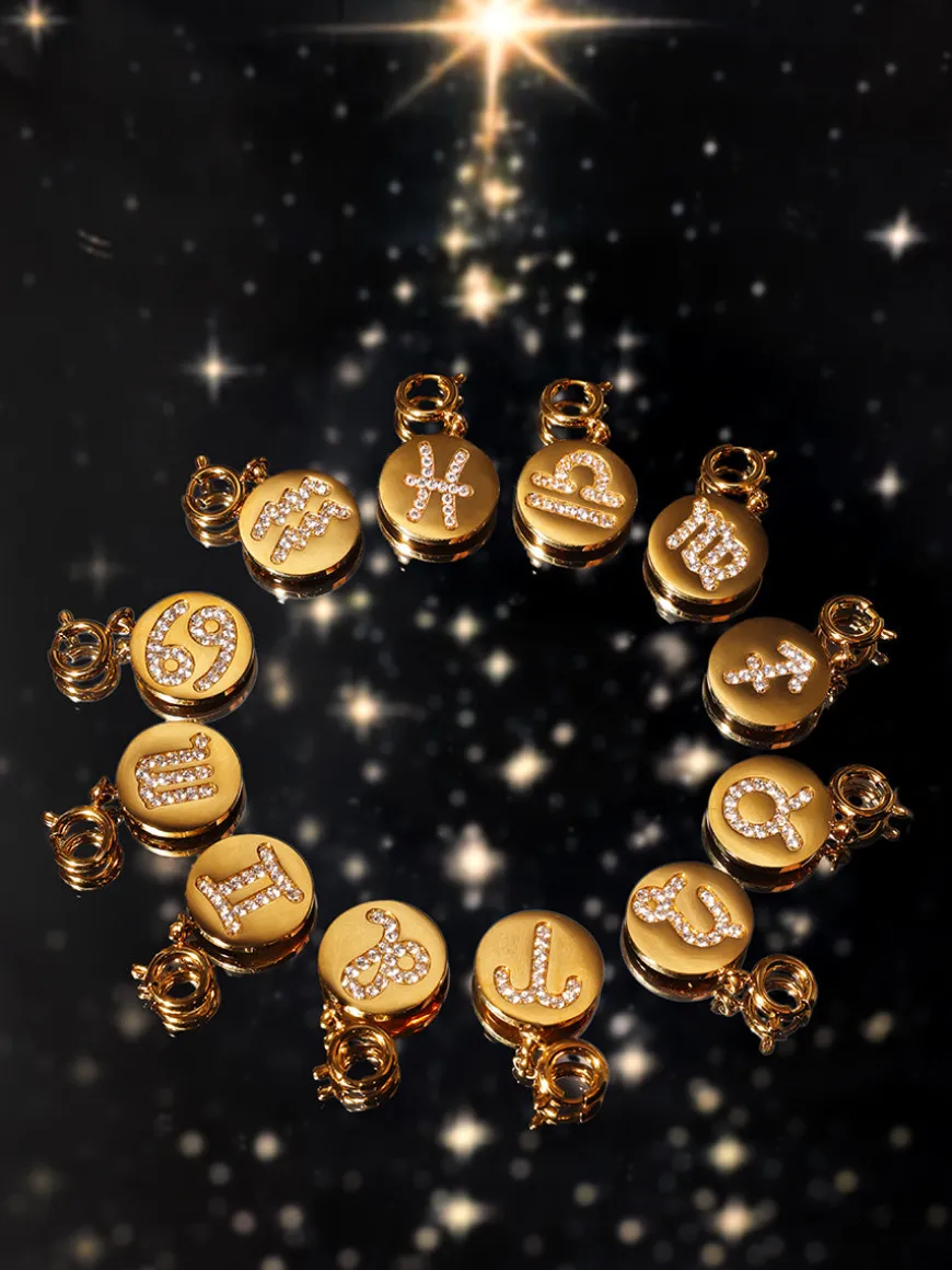 Twinkling Zodiac Ketten-Charm - Taurus