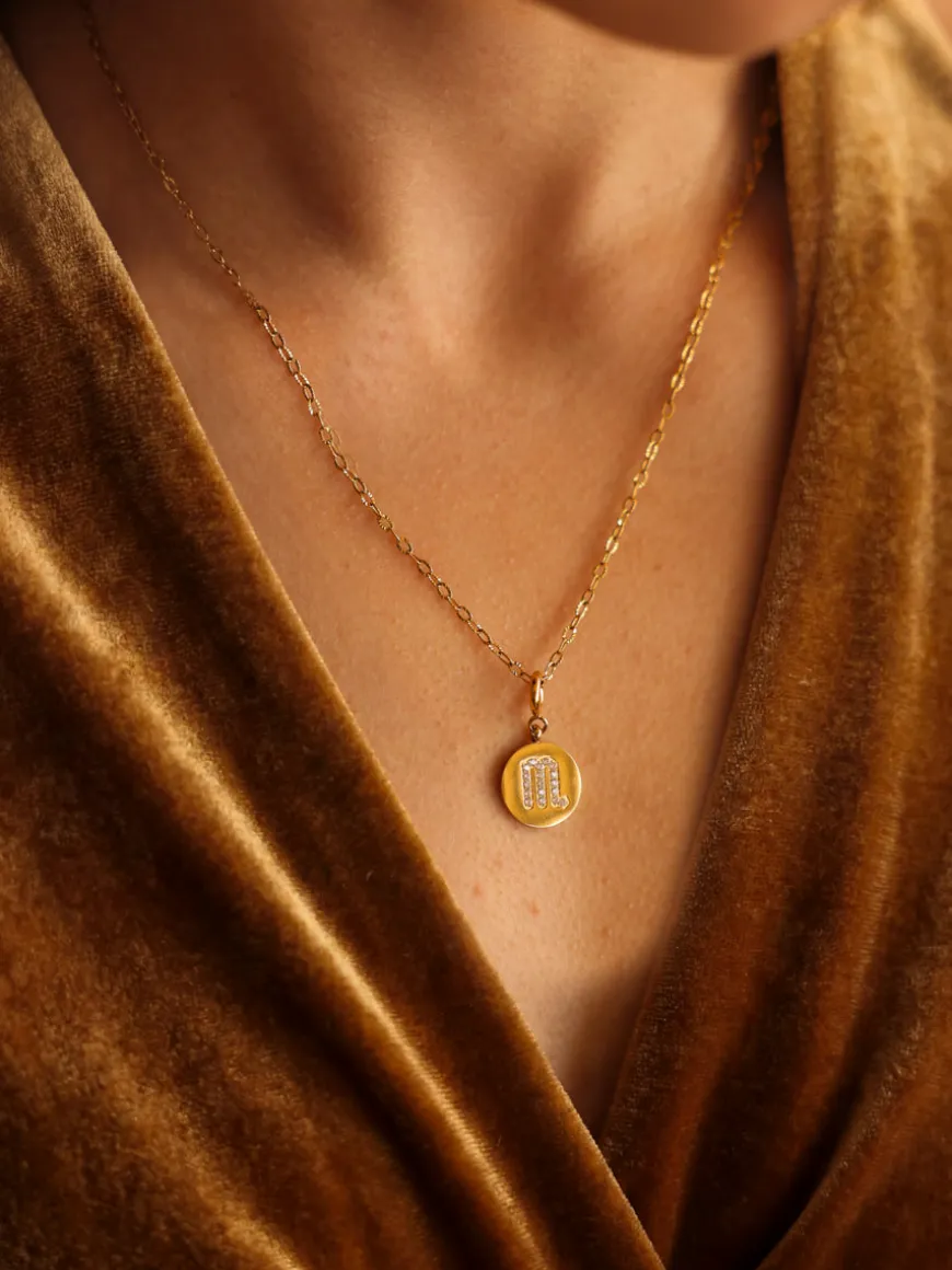 Twinkling Zodiac Ketten-Charm - Scorpio