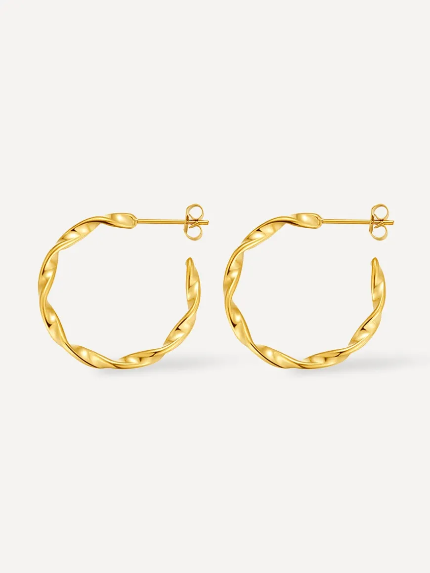 Twisted Hoop Ohrringe