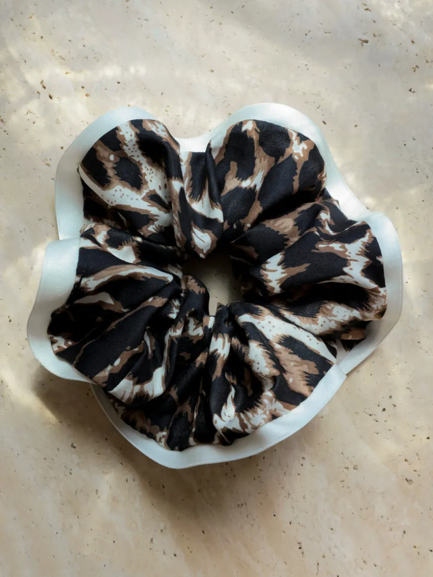 Urban Wild Leopard Scrunchie