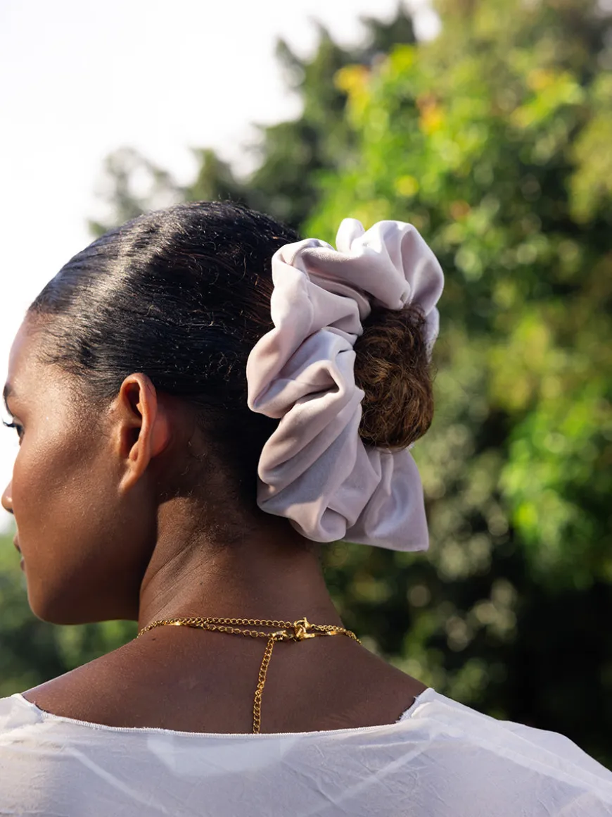 Velvet Dream Light Purple Scrunchie