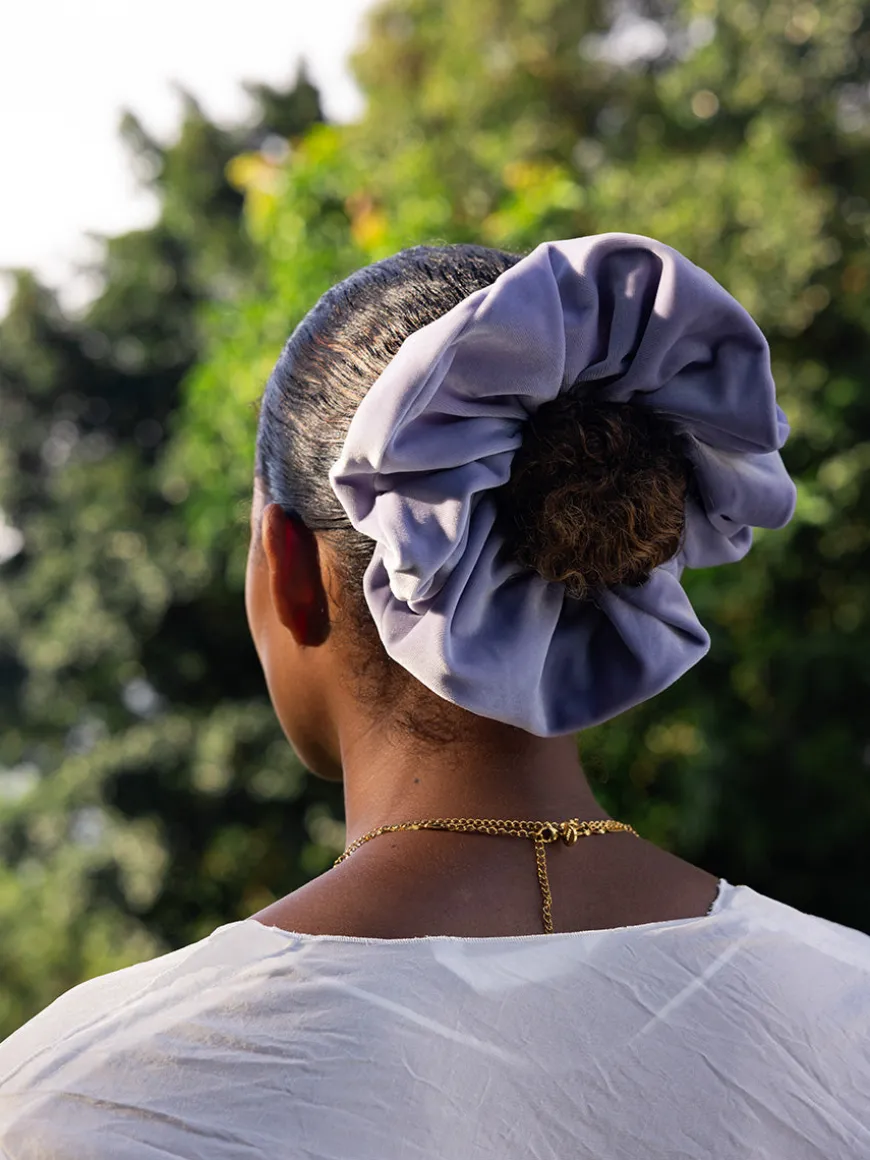 Velvet Dream Purple Scrunchie