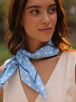 Vintage Dot Blue Tuch