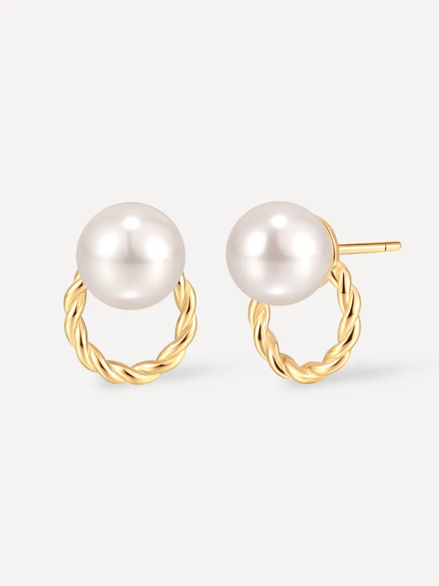 Vintage Wreath Pearl Ohrringe