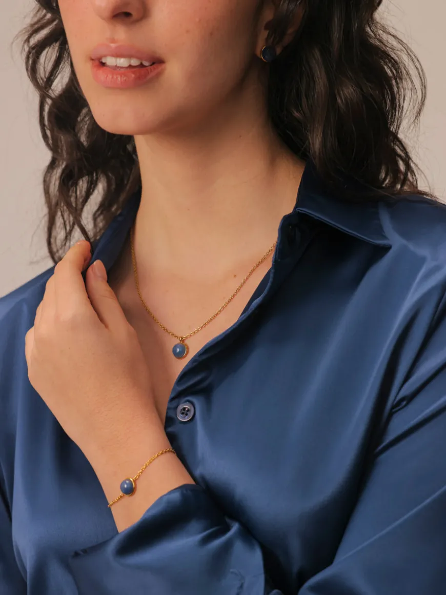 Wandering Wish Dark Blue Kette