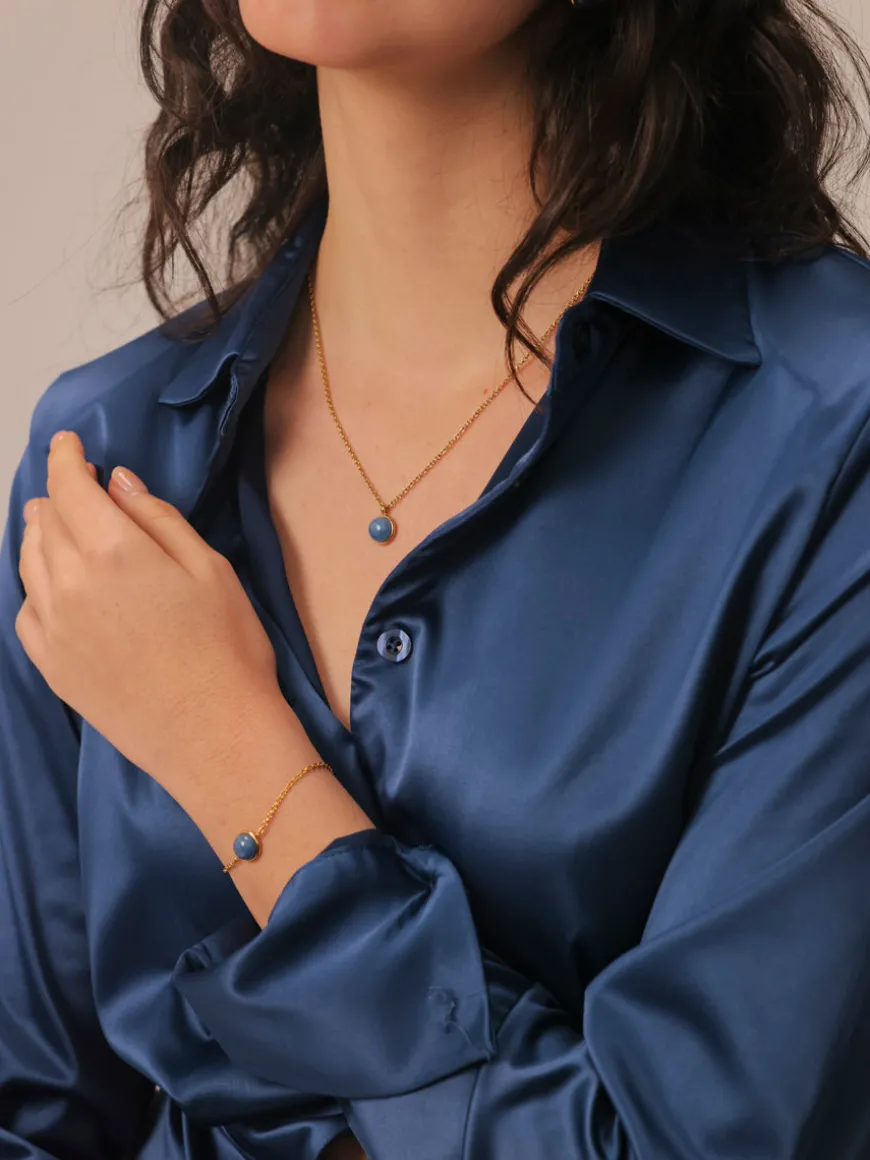 Wandering Wish Dark Blue Kette
