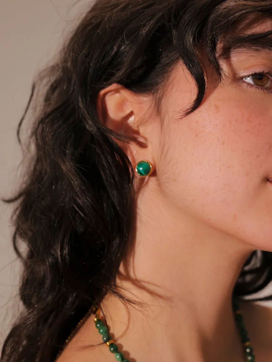 Wandering Wish Dark Green Ohrringe