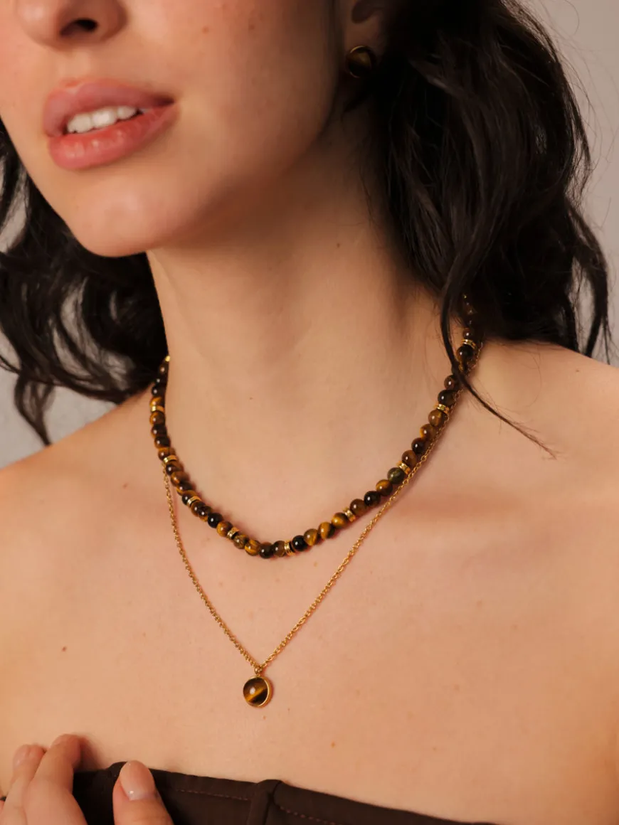 Wandering Wish Tiger's Eye Kette