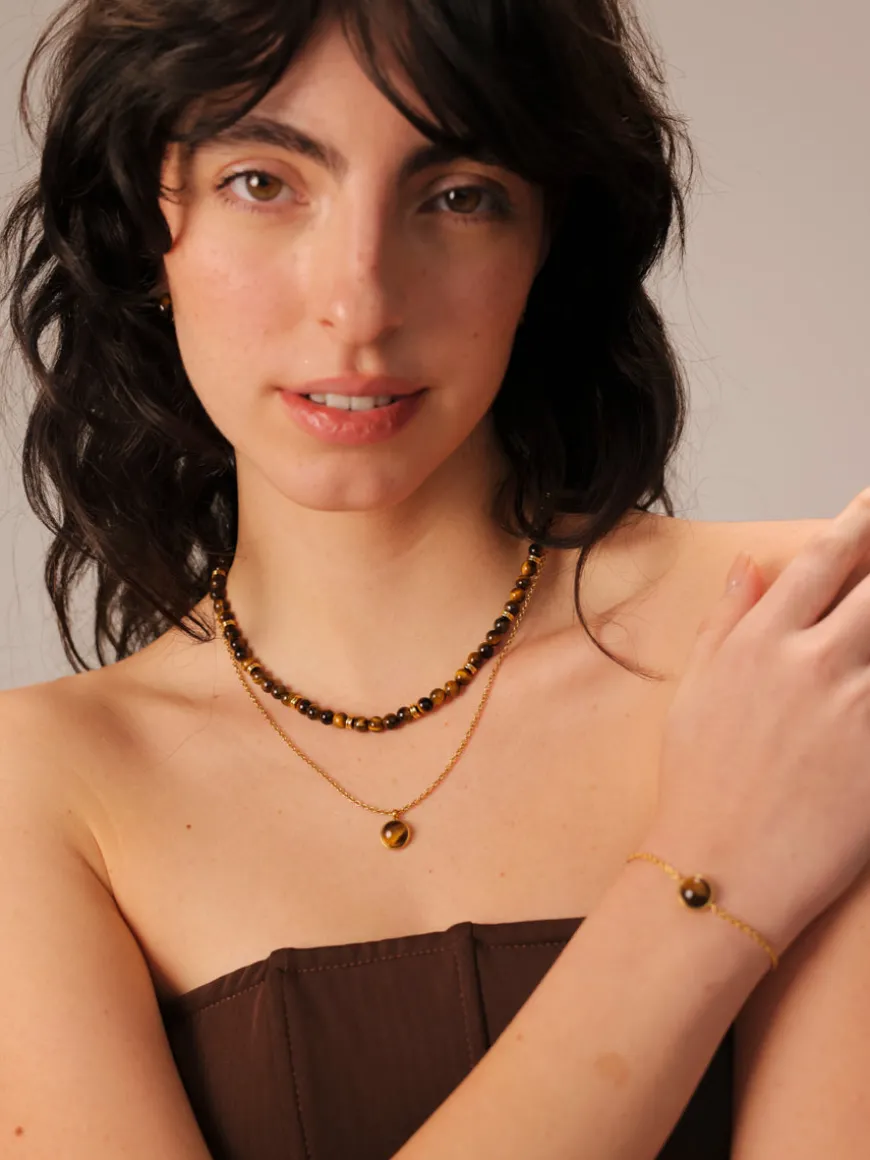 Wandering Wish Tiger's Eye Kette