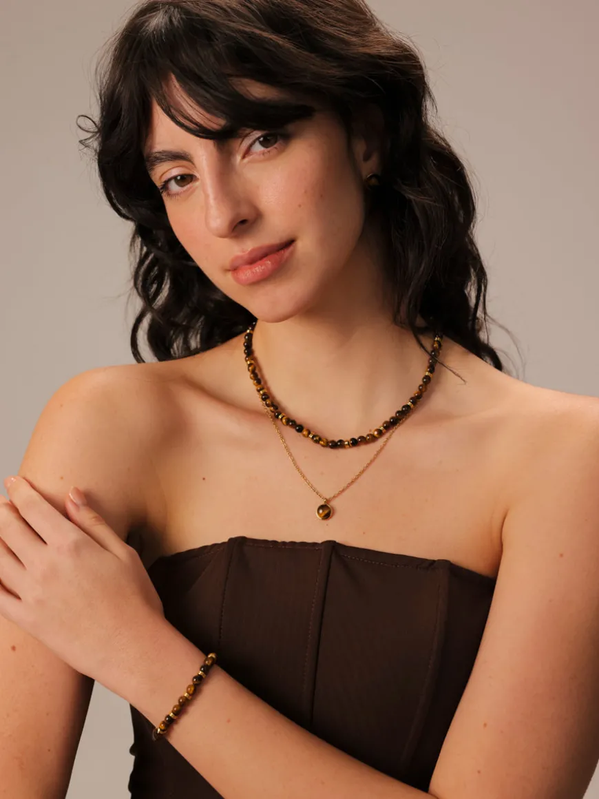 Wandering Wish Tiger's Eye Kette