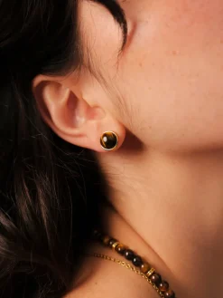 Wandering Wish Tiger's Eye Ohrringe