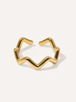 Wave Shaped Ring