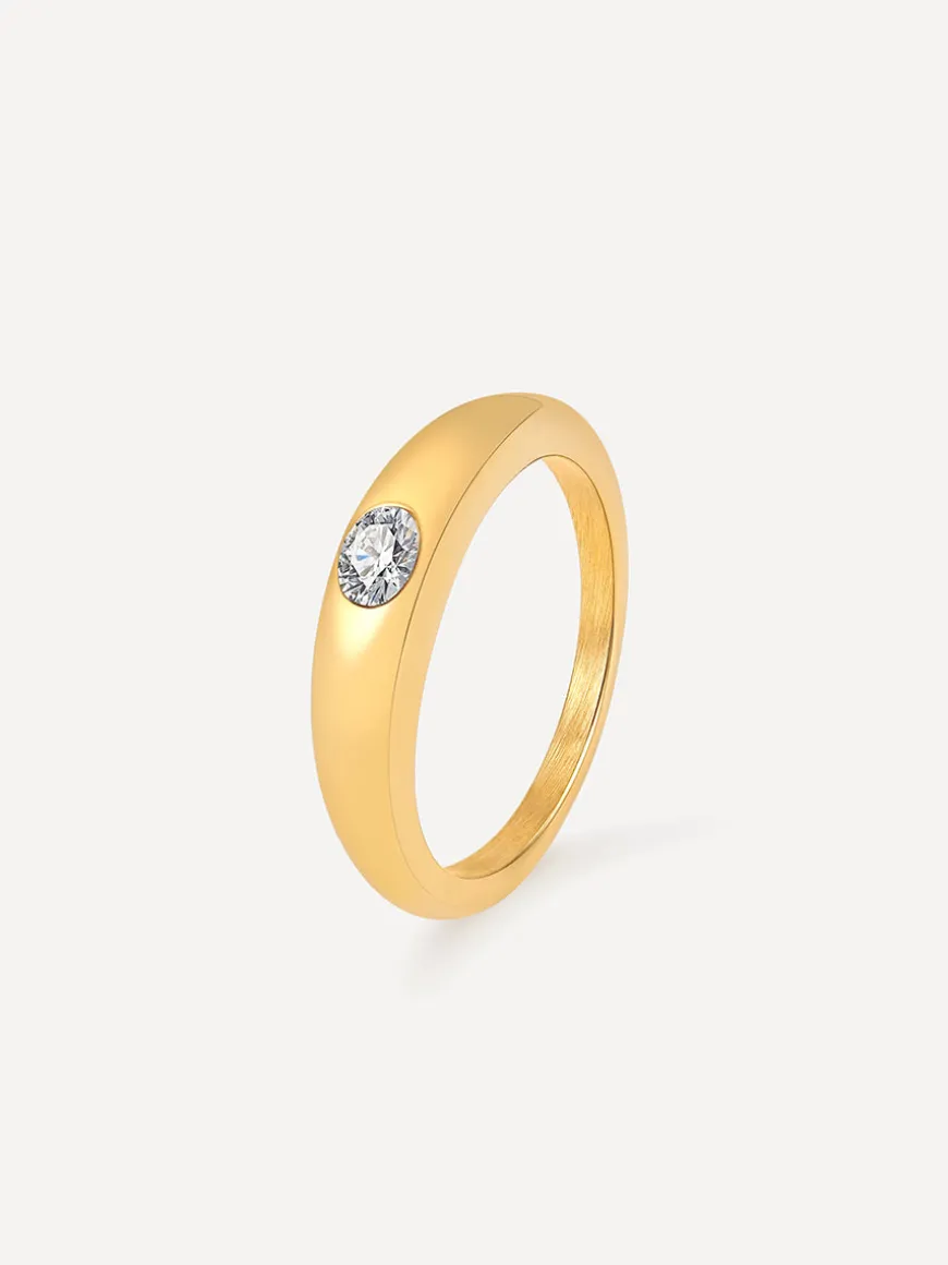 White Dome Ring