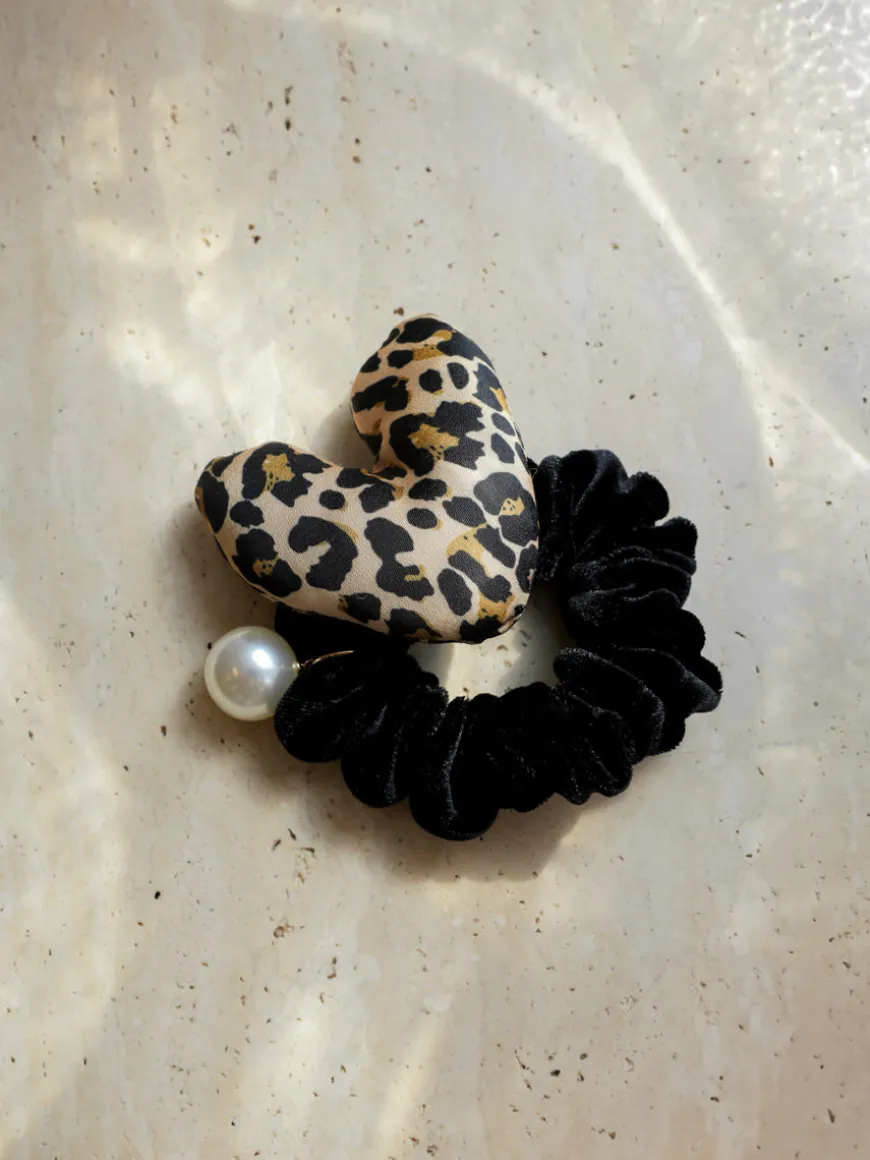 Wild Heart Leopard Scrunchie