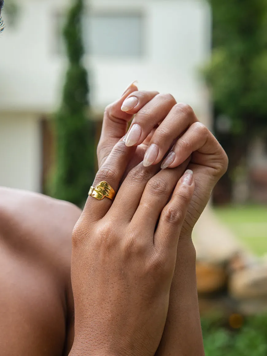 Wind Leaf Ring