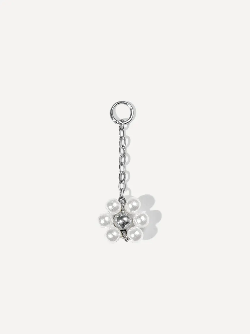 22x9,3mm Blossom Moment White Ohrring-Charm