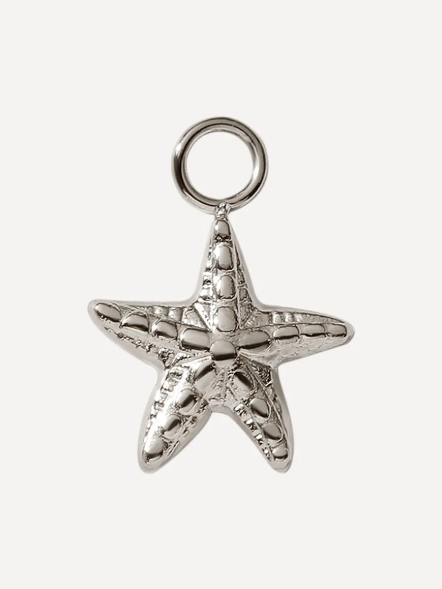 12x12mm Bubbly Starfish Ohrring-Charm