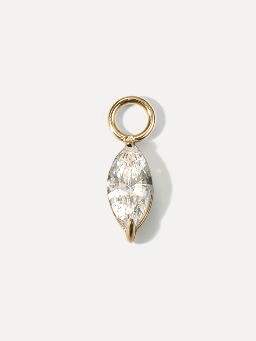 4x8mm Crystal Chic Medium Ohrring-Charm