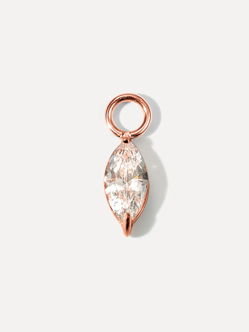4x8mm Crystal Chic Medium Ohrring-Charm