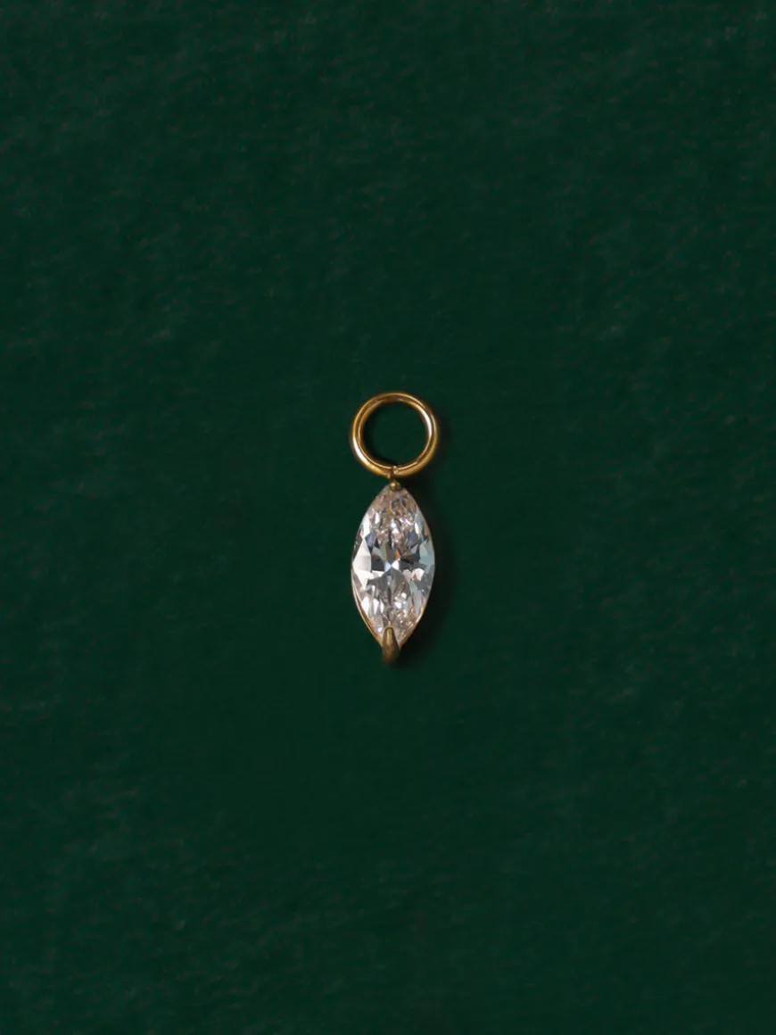 4x8mm Crystal Chic Medium Ohrring-Charm