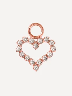 10x11mm Dazzling Love Ohrring-Charm