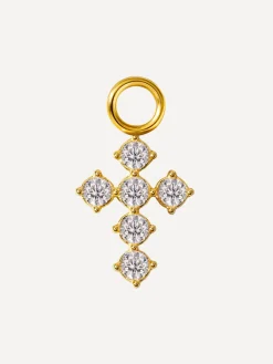9x11,7mm Divine Cross Ohrring-Charm