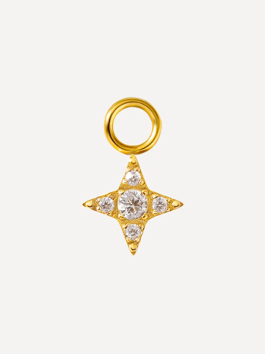8,5x8,5mm Eternal Polaris Ohrring-Charm