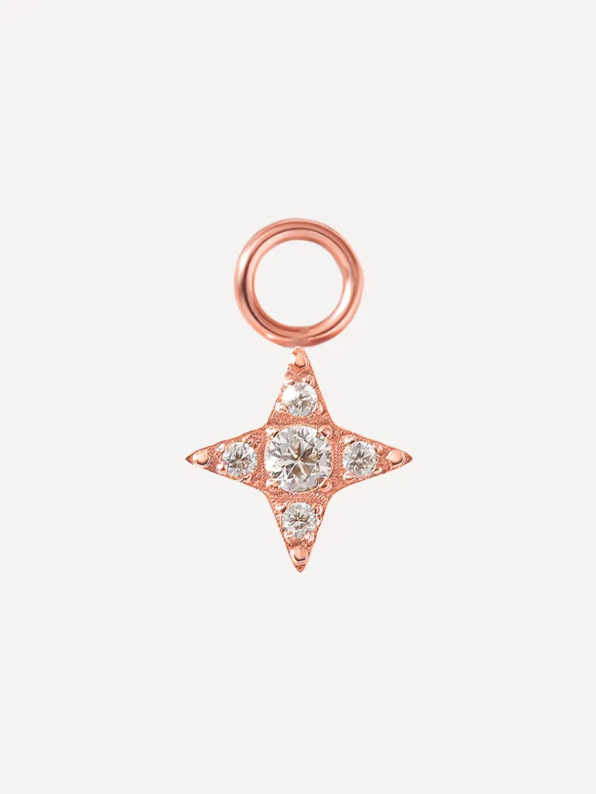 8,5x8,5mm Eternal Polaris Ohrring-Charm