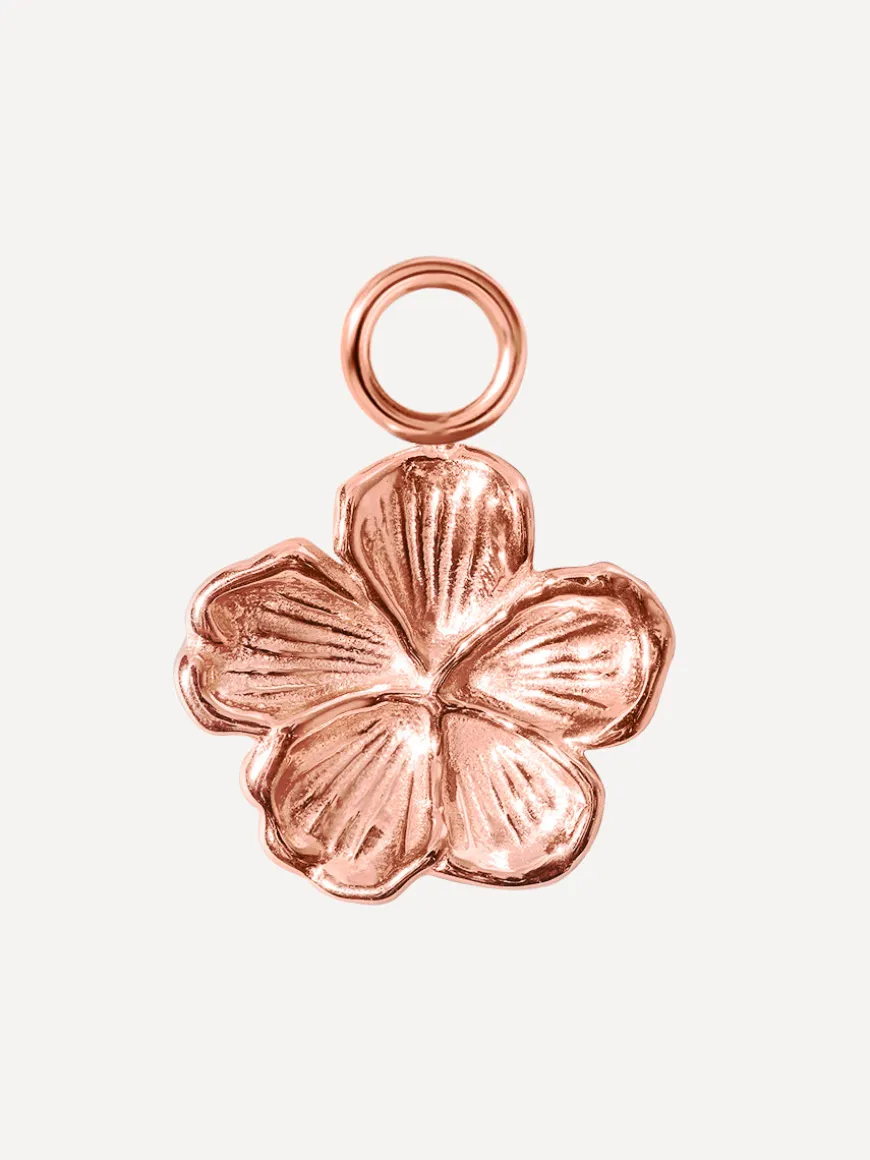 11,6x10,2mm Floral Bloom Ohrring-Charm
