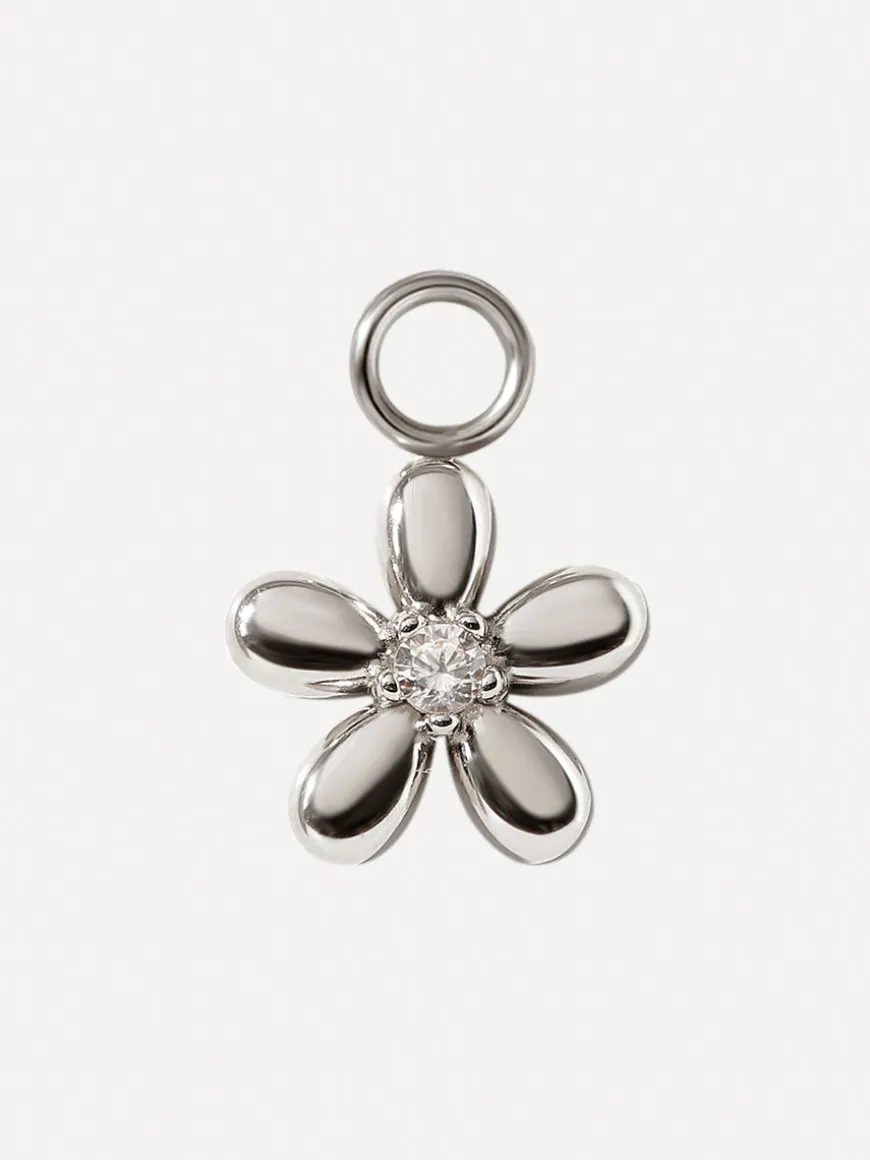 10x10mm Floral Shine Ohrring-Charm