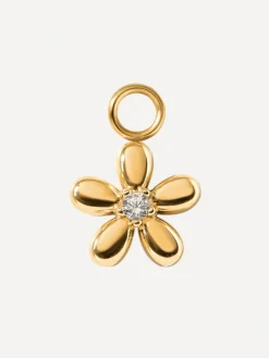 10x10mm Floral Shine Ohrring-Charm