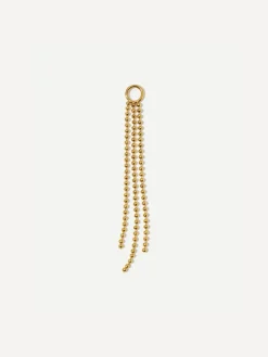 45x4mm Flowing Bead Ohrring-Charm
